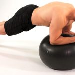 Plancha frontal antebrazos sobre fitball