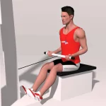 Remo sentado agarre invertido