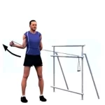 Rotador externo en polea