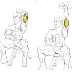 Extensión trasnuca mancuerna 1 brazo