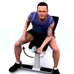 Curl concentrado mancuerna apoyado sobre rodilla