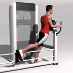 Patada de glúteo en máquina