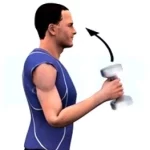 Curl martillo de pie unilateral