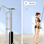 Jalón tríceps polea barra agarre supino