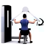 Deltoides posterior en máquina