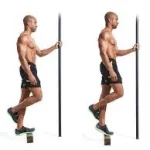 Gemelo de pie a una pierna